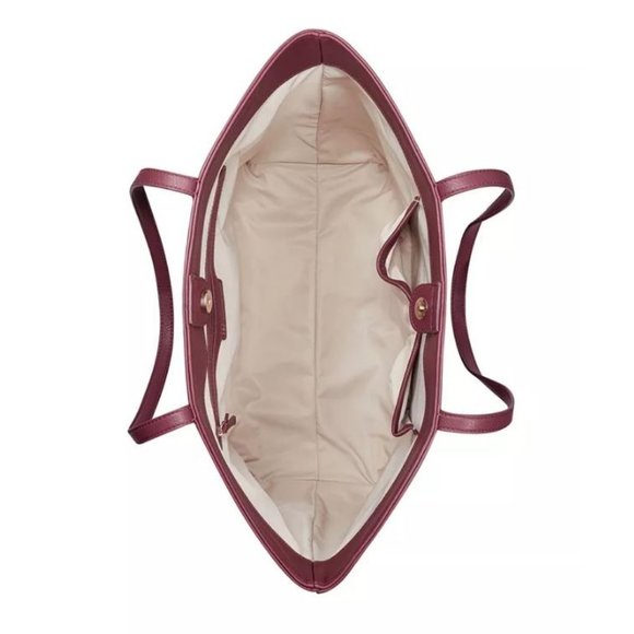 INC Zoiey faux-leather women's XL tote bag - RED - Picture 7 of 7